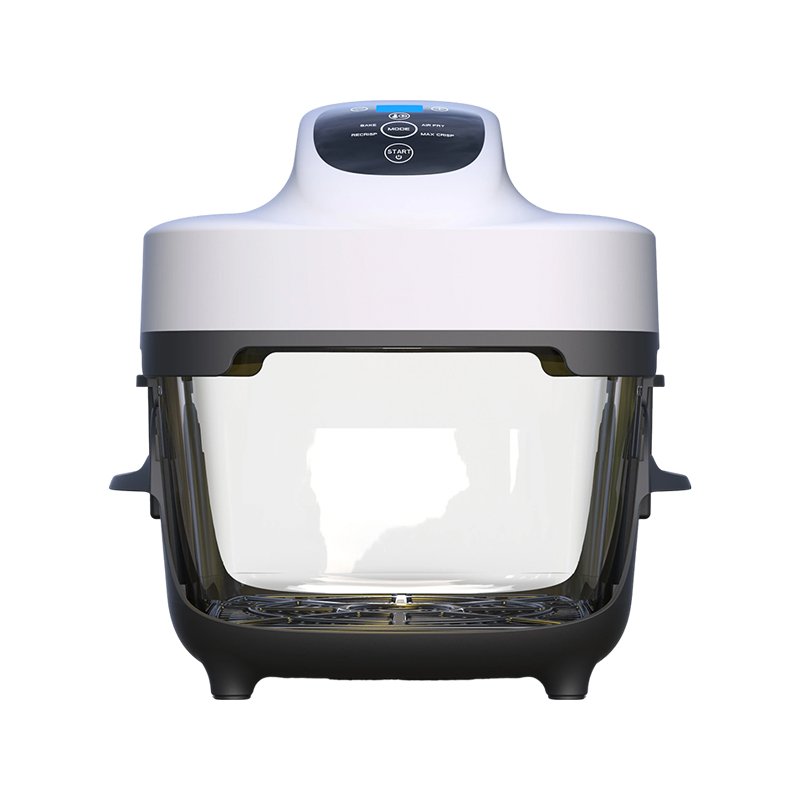 Freidora de aire de vidrio compacta 4 en 1